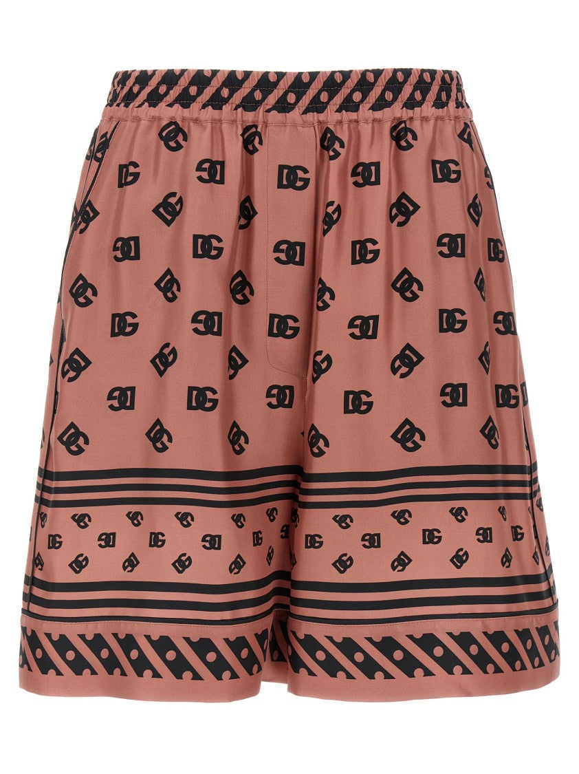 Dolce & Gabbana Silk Satin Bermuda Shorts