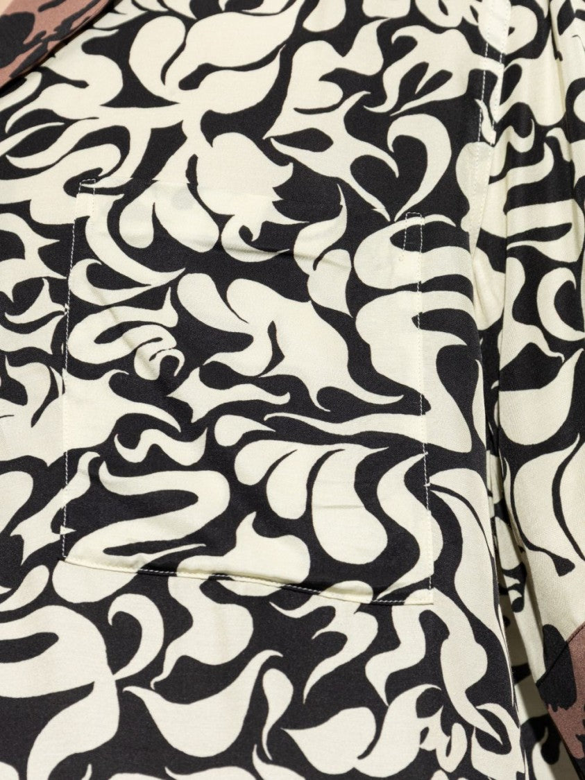 Dries Van Noten Abstract Print Short Sleeve Shirt