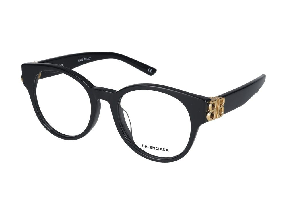 Balenciaga Eyeglasses Bb0173o 001 Black Black Transparent 51/19/140