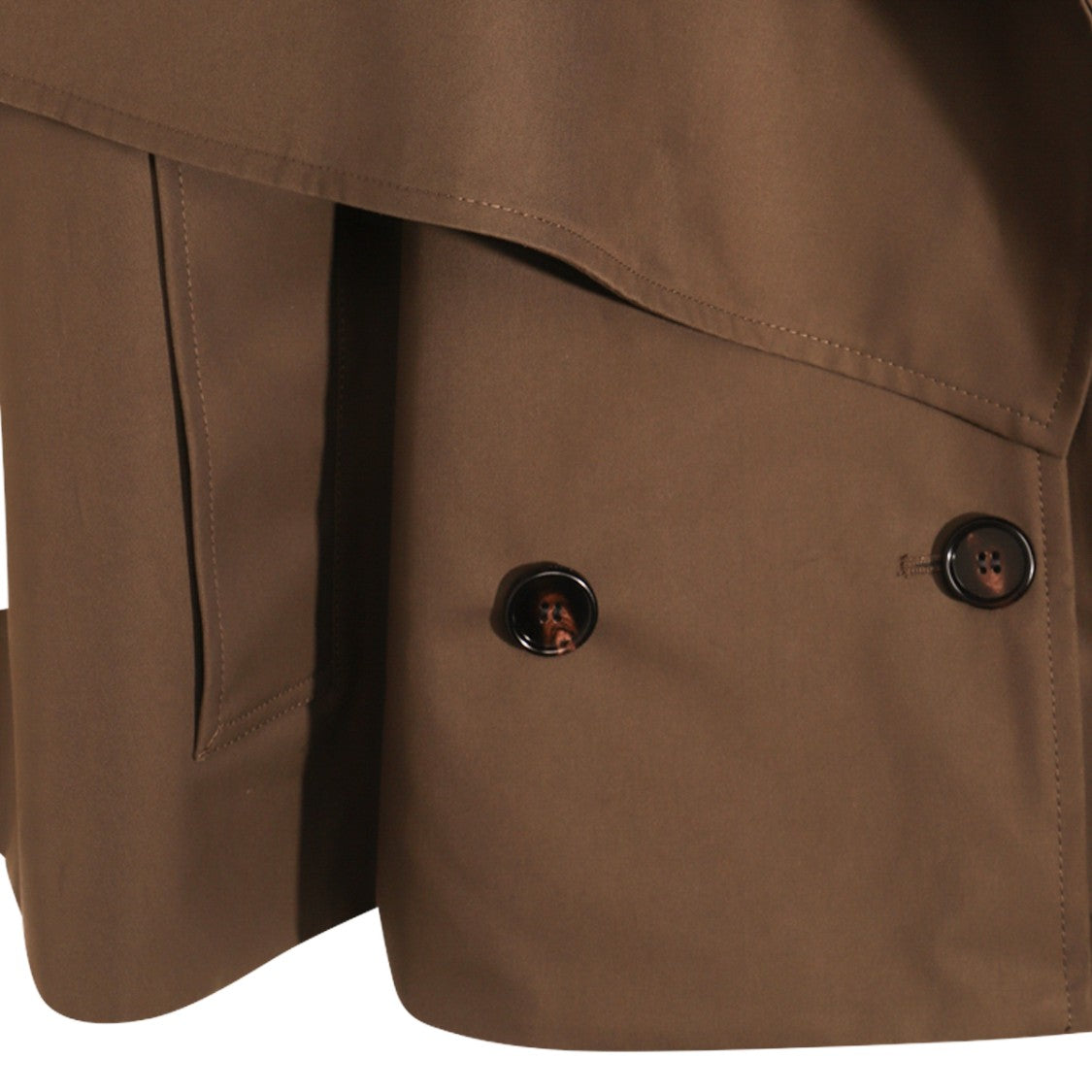 Burberry Brown Cotton Trench Coat
