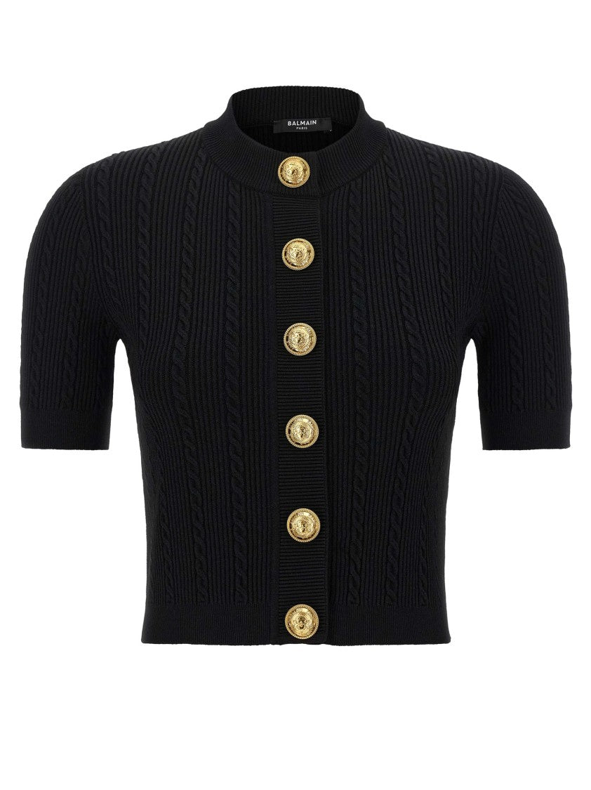 Balmain Short Sleeve Cardigan