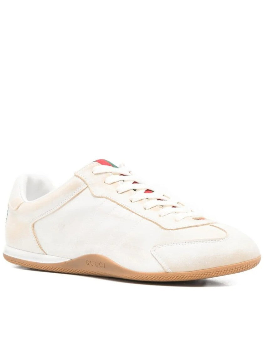 Gucci Off-White Shift Low-Profile Minimalist Sneakers
