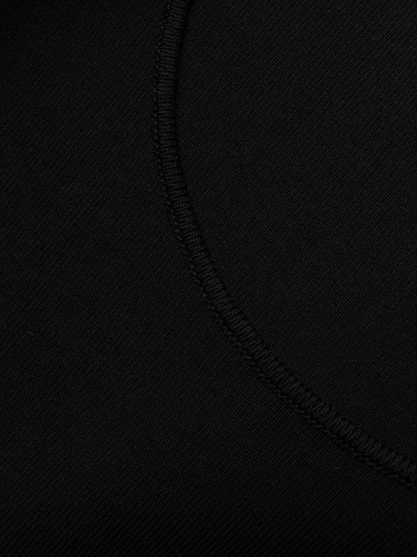 Dsquared2 Minimalist Fitted Mini Dress With Curved Hemline