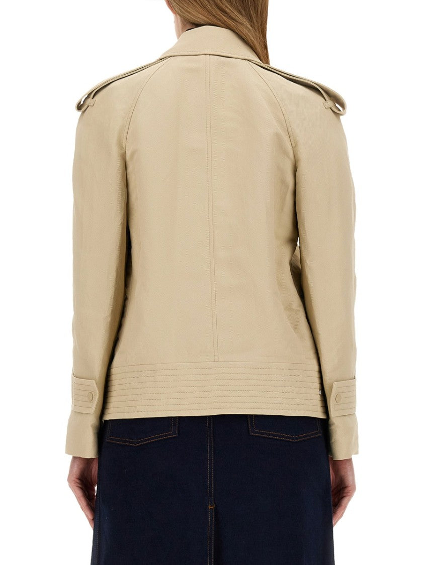 Burberry Structured Double-Breasted Trench Jacket