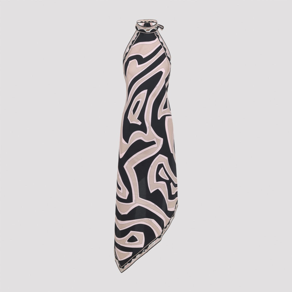 Pucci Asymmetrical Halter Neck Midi Dress