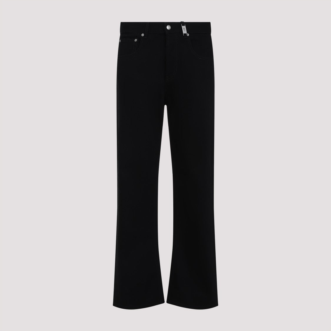 Alexander Mcqueen Straight Leg Black Cotton Jeans