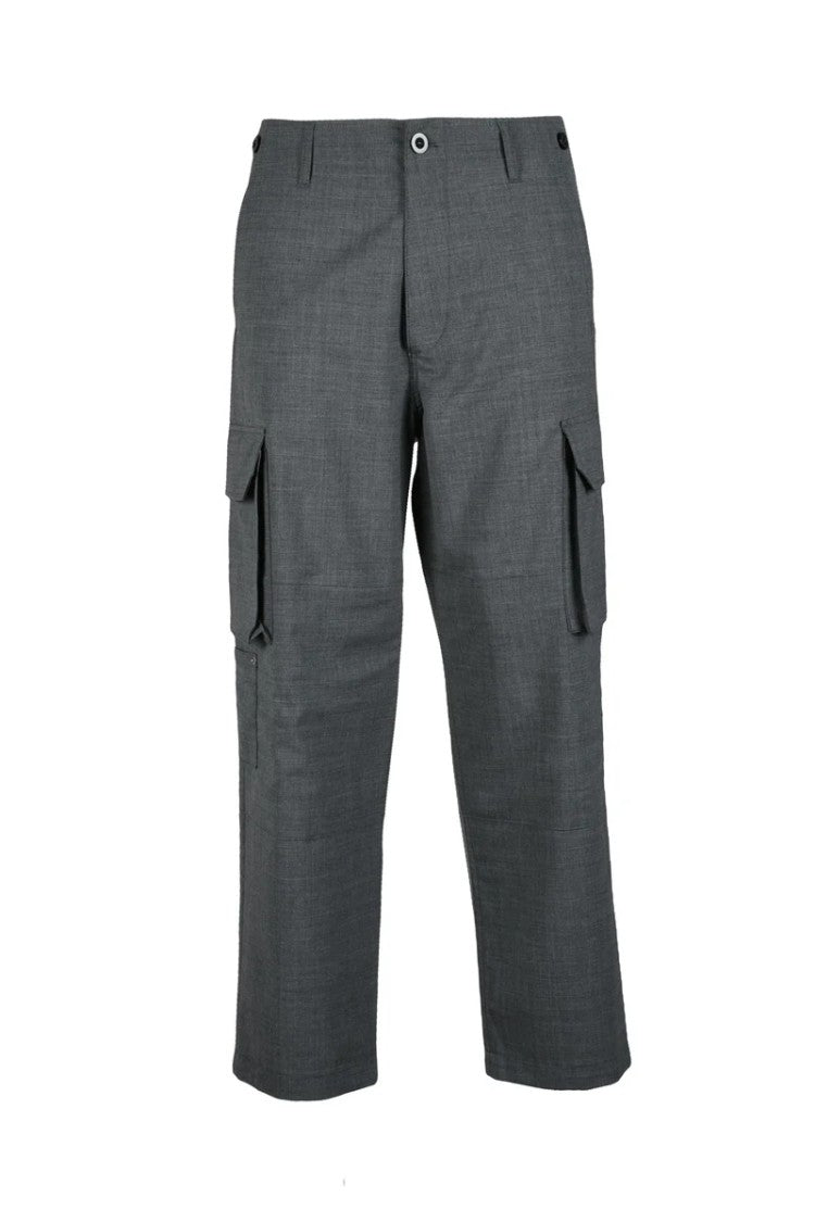 Department 5 Wool Blend Stretch Trousers - Grey