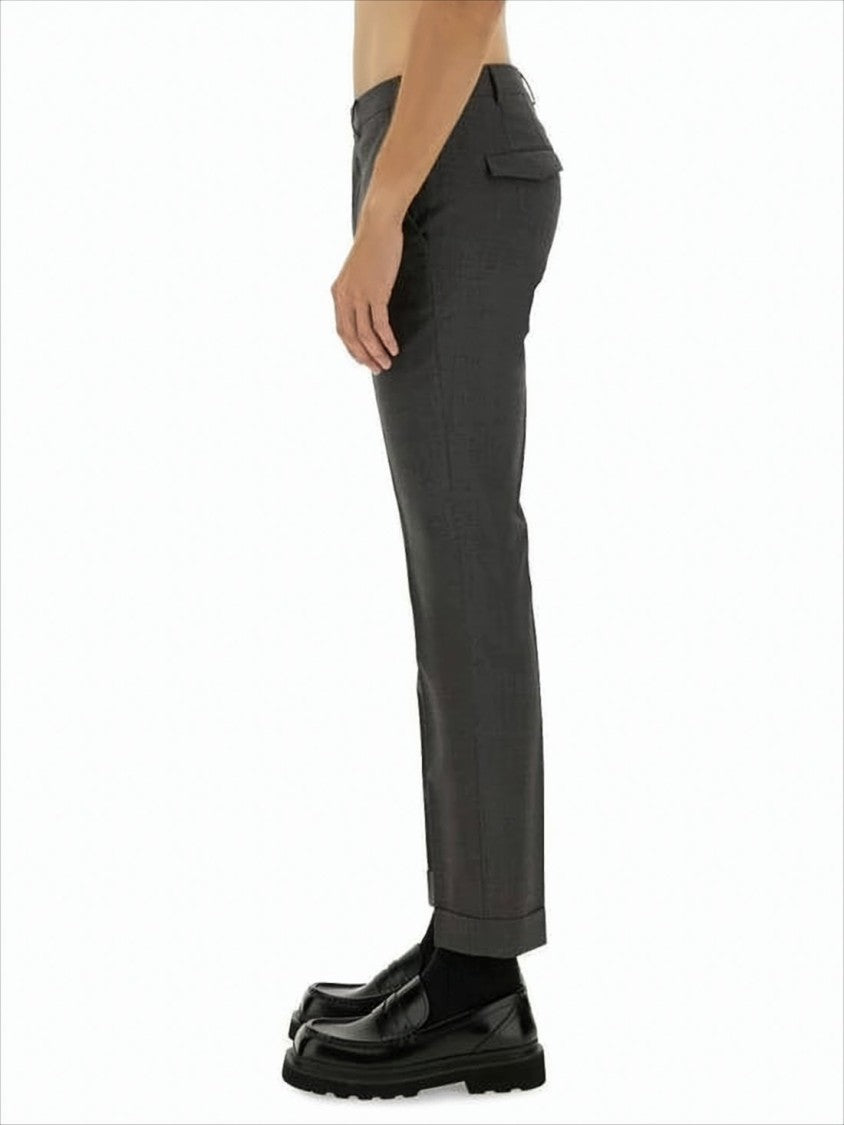 Pt Torino Tailored Straight-Fit Pants With Mid-Rise Waist