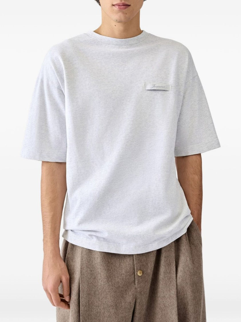 Jacquemus Relaxed Fit Graphic T-Shirt - Light Grey