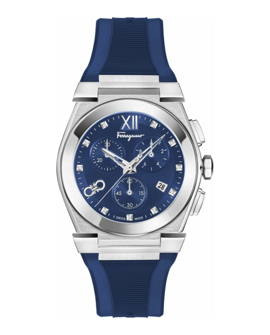 Ferragamo Vega Chrono Silicone Watch