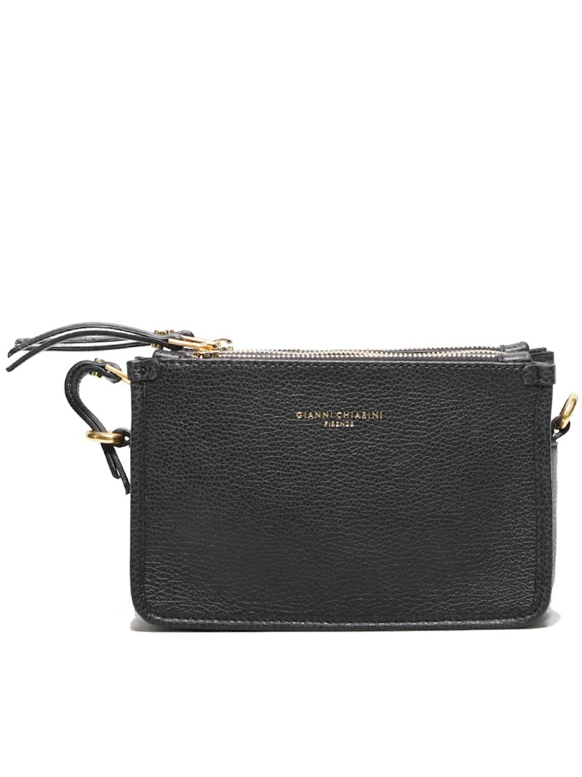 Gianni Chiarini 3 Square Shaped Zips Shoulder Bag