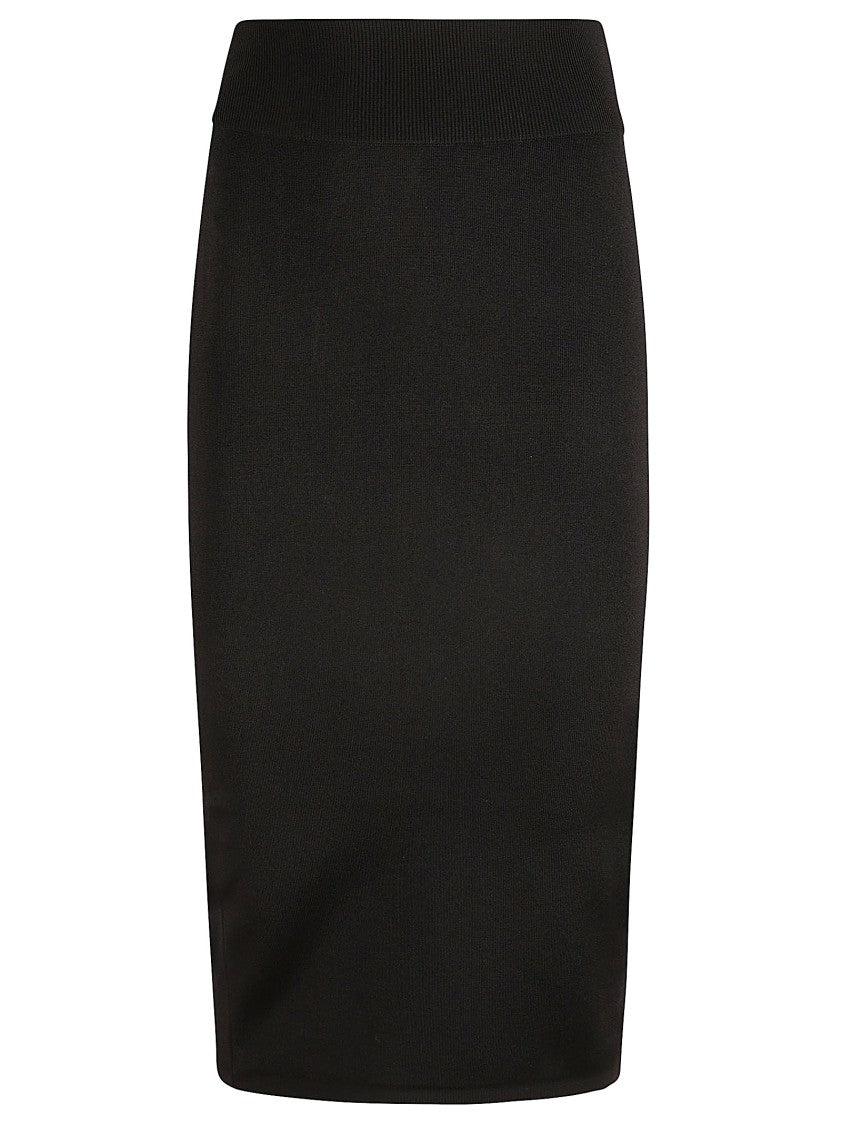 Patou Fitted Black Skirt