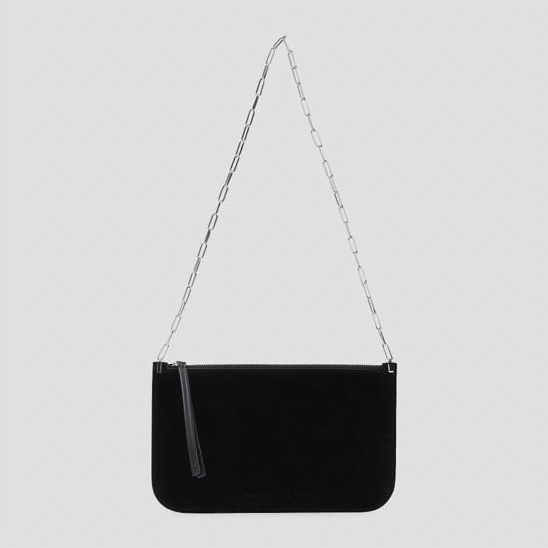 Phoebe Philo Smooth Leather Clutch With Silver-Tone Chain Strap