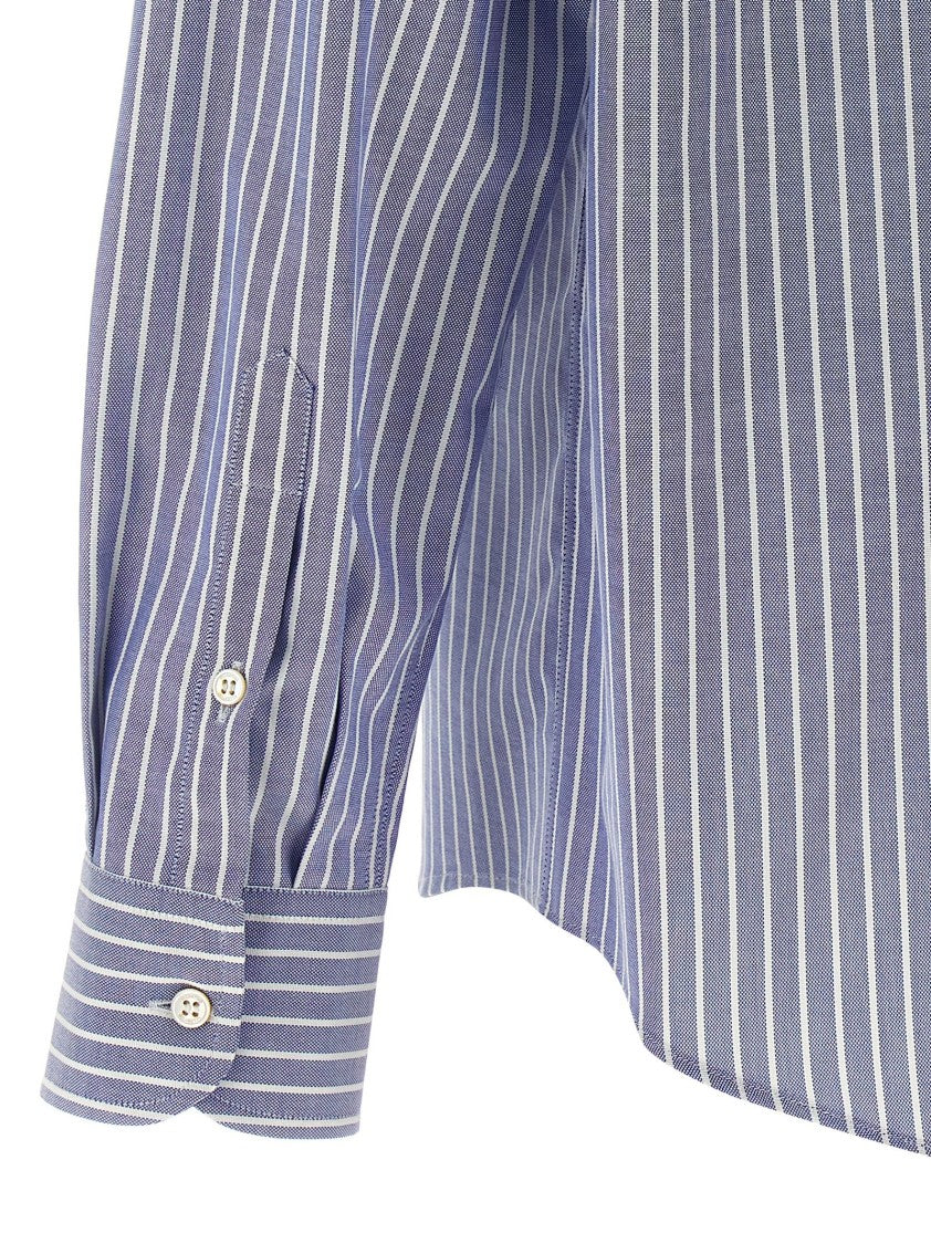 Valentino Garavani Oxford Striped Shirt With Button-Down Collar