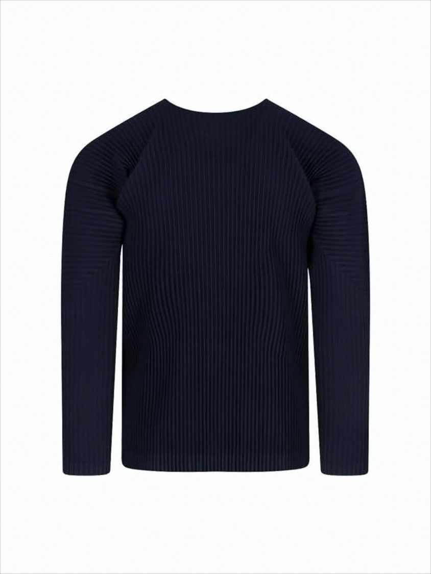 Homme Plissé Issey Miyake Pleated Texture Long-Sleeve T-Shirt