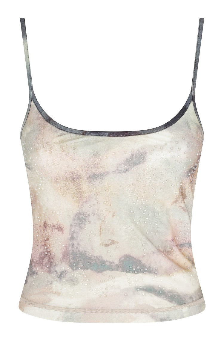 Diesel Multicolor Iplu All-Over Crystal Polyamide-Blend Tank Top