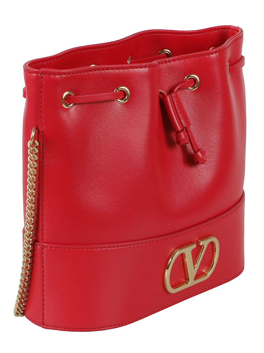 Valentino Garavani Rectangular Lambskin Leather Bag With Chain Strap