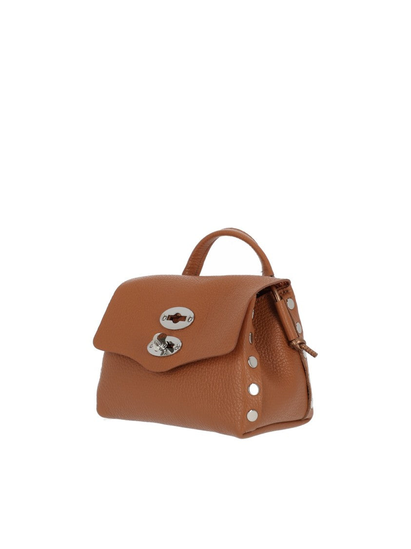 Zanellato Srl Beige Pietra Daily Night Textured Leather Shoulder Bag