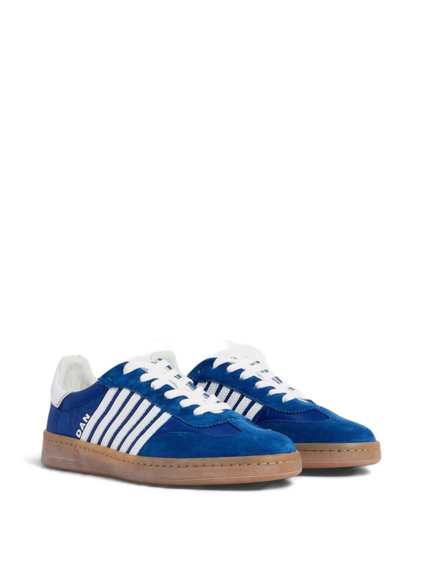 Dsquared2 Low-Top Sneakers With Blue Silk