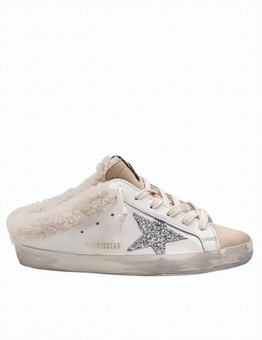Golden Goose Mule-Design Sneakers With Plush Shearling Lining