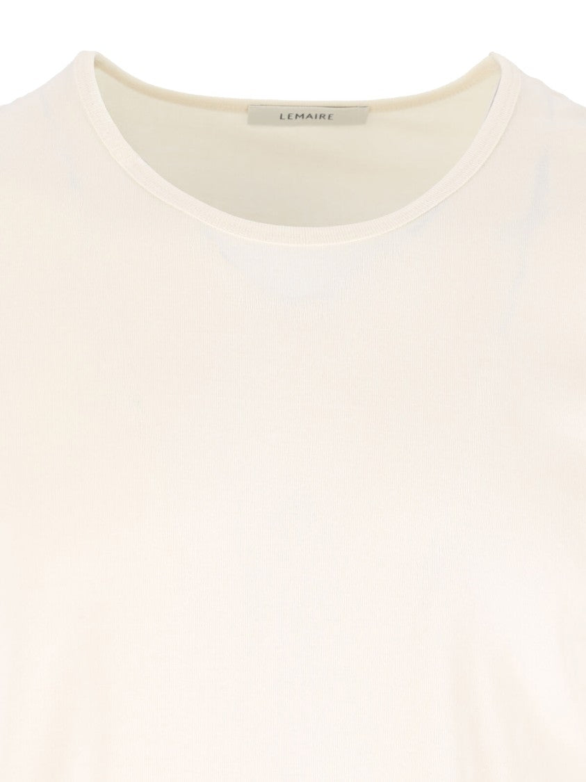 Lemaire White Classic Crew Neck Cotton T-Shirt