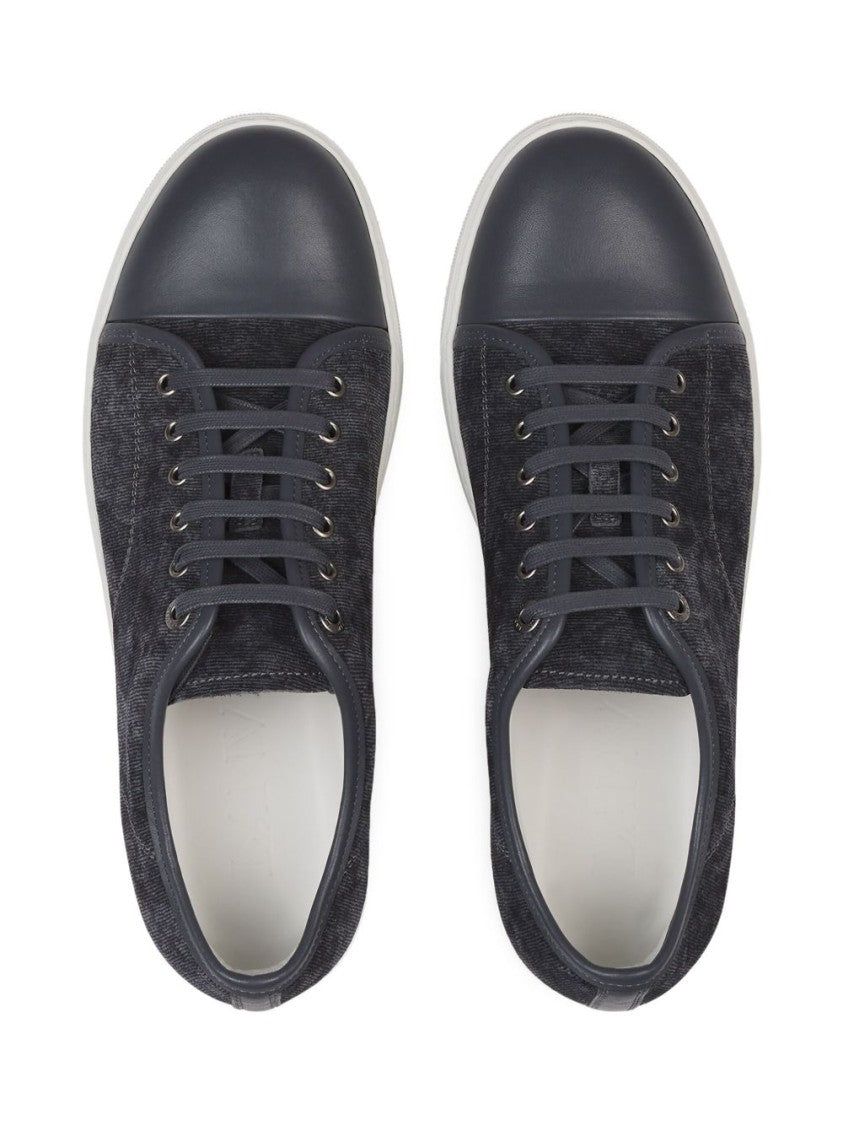 Lanvin Low-Top Sneakers With Textured Fabric