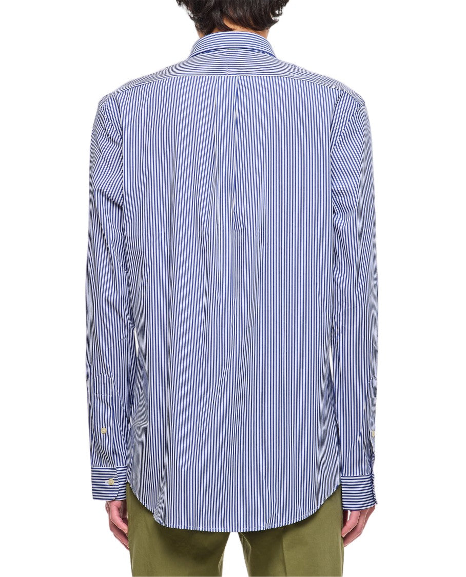 Polo Ralph Lauren Slim Fit Cotton Sport Shirt With Vertical Stripes