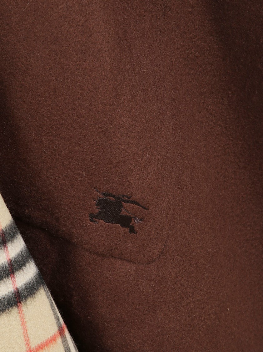 Burberry Fringe-Detail Wool And Cashmere Poncho