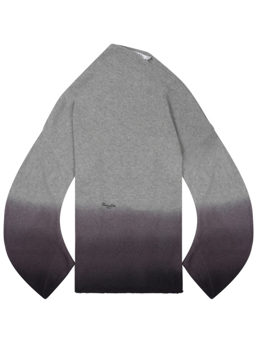 Dior Grey Gradient Cashmere Sweater