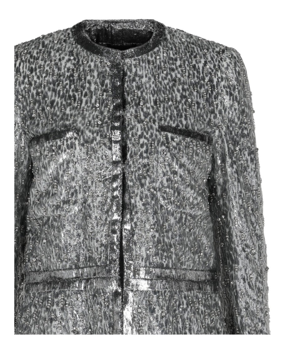 Givenchy Animal Print Single-Breasted Jacket