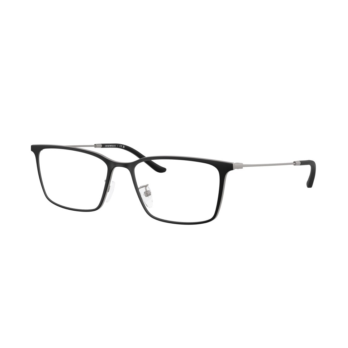 Emporio Armani 0Ea1173d Rectangular Frame Sunglasses With Thin Metal Temples