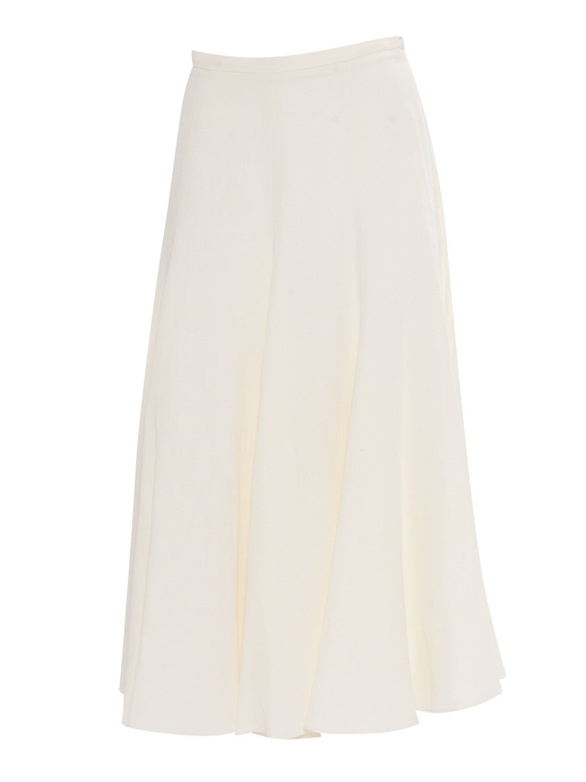 Fabiana Filippi Viscose Linen Flared Skirt