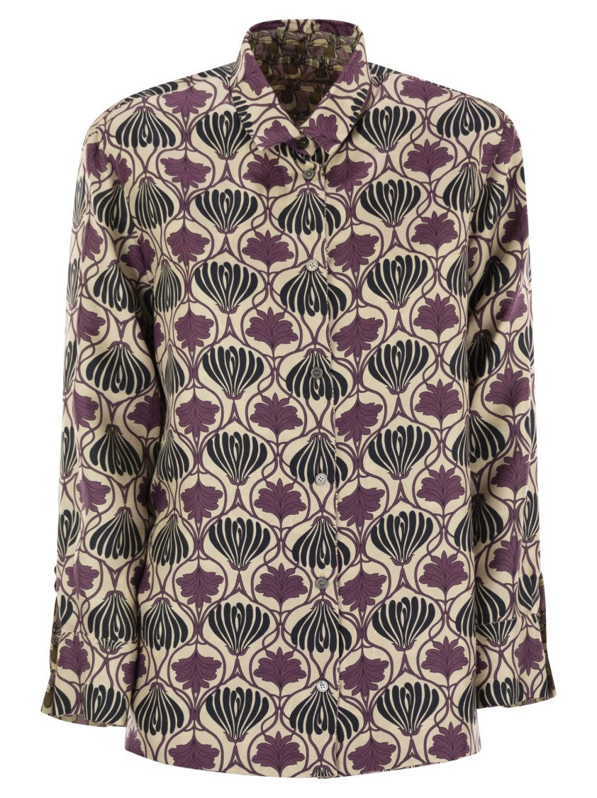 Max Mara Times - Reversible Printed Silk Shirt