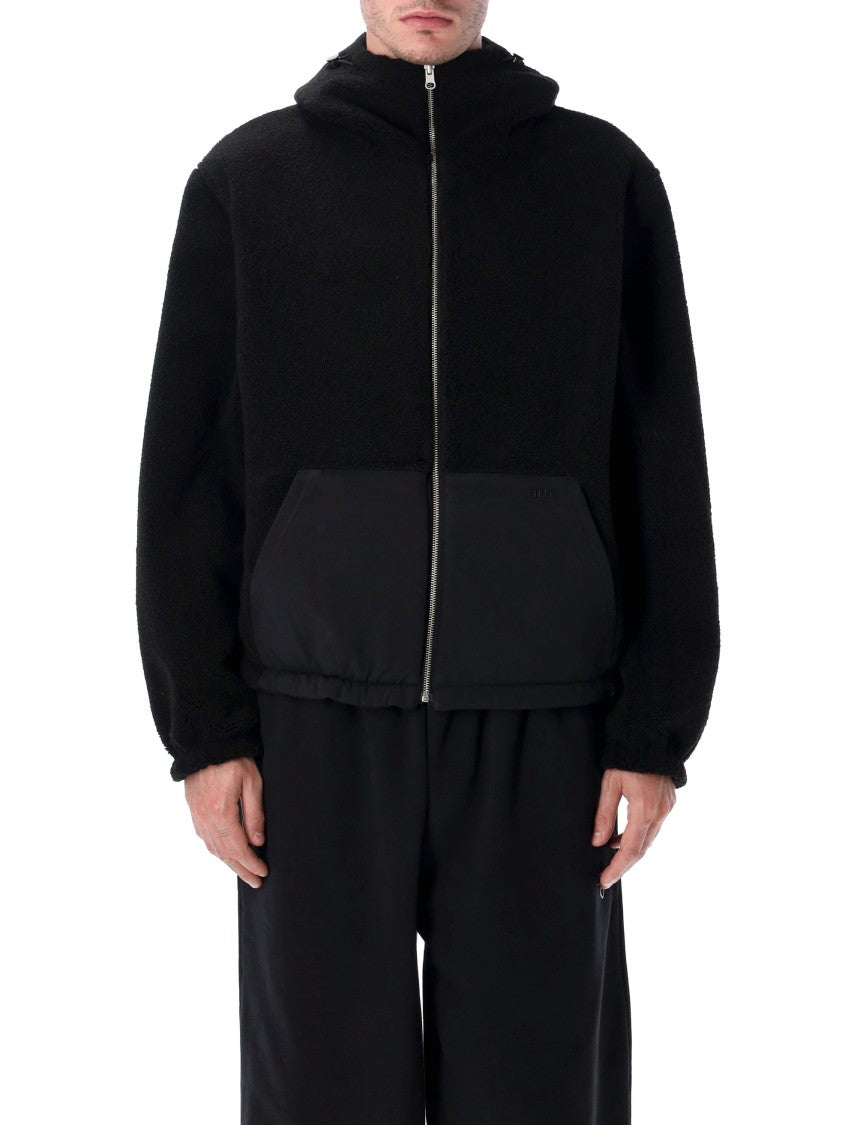 Arte Antwerp Reersible Nylon And Sherpa Technical Hooded Jacket