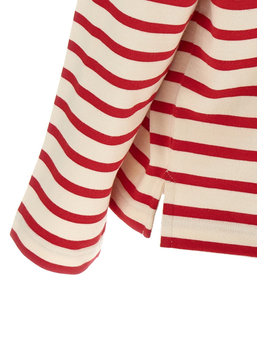 Valentino Garavani Striped Cotton Jersey T-Shirt