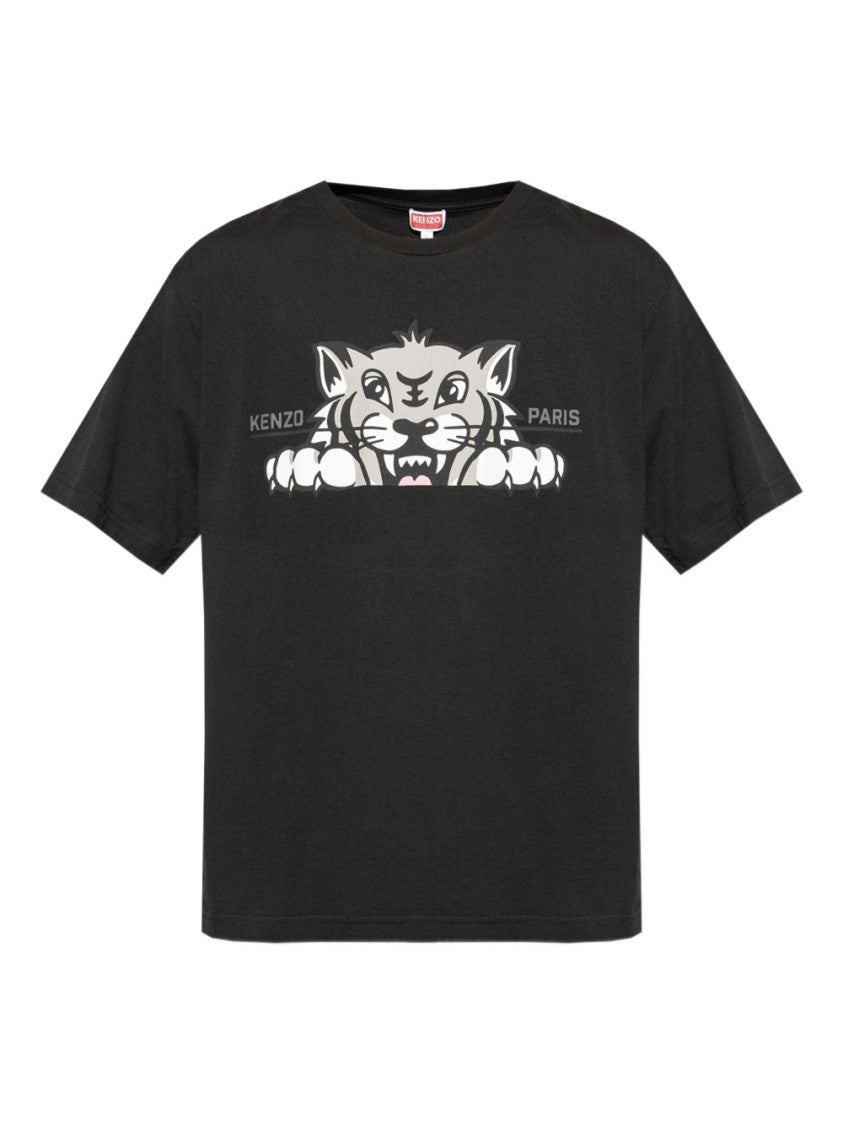 Kenzo Graphic Print Black T-Shirt