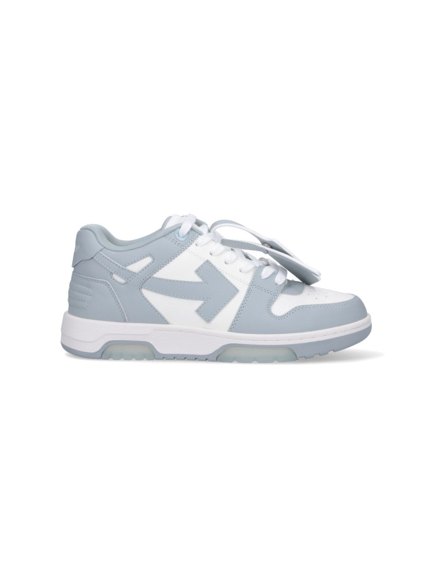 Off-White Low-Top Sneakers With Dynamic Design