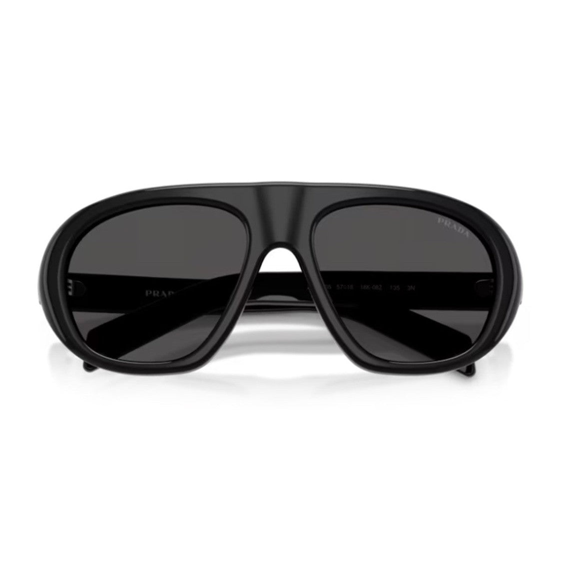 Prada Black Prada C05s Acetate Aviator Sunglasses