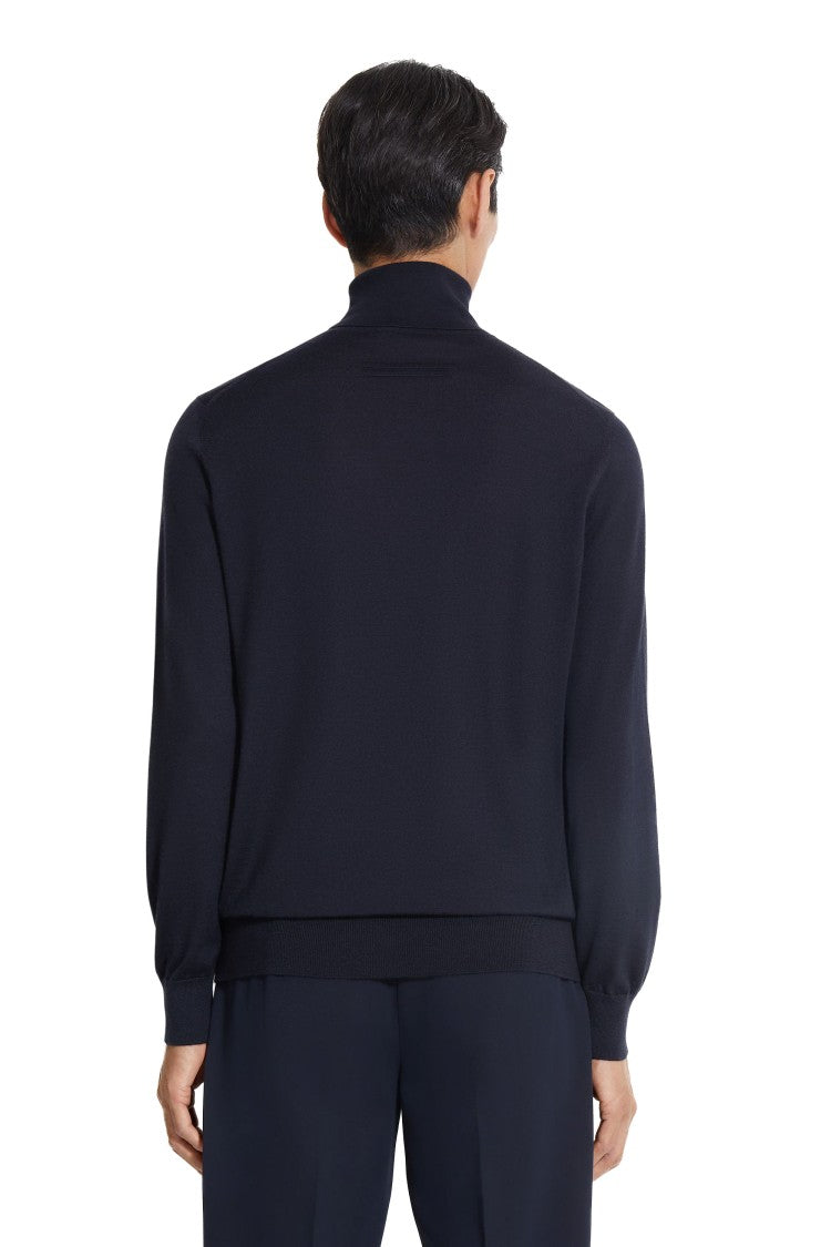 Zegna Cashseta Light Cashmere-Silk Turtleneck Sweater