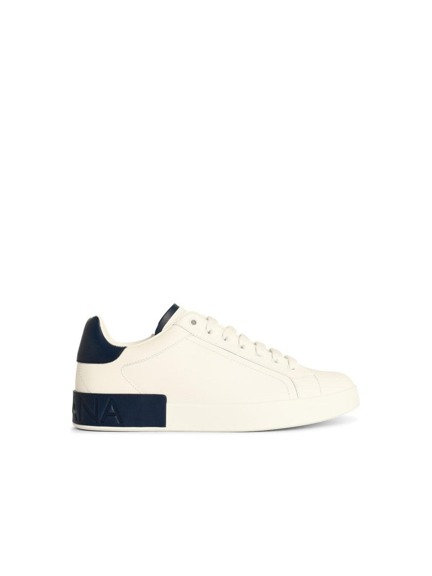 Dolce & Gabbana Portofino' White Leather Sneakers