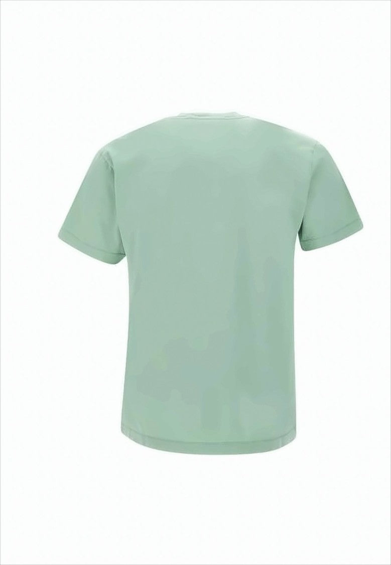 Stone Island Cotton T-Shirt With Square Patch Logo