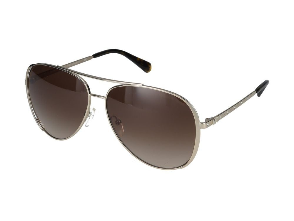 Michael Kors Silver 0Mk1101b Metal Aviator Sunglasses