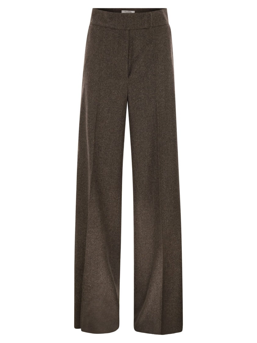 Max Mara Billy1234 - Wide-Leg Trousers In Wool Flannel