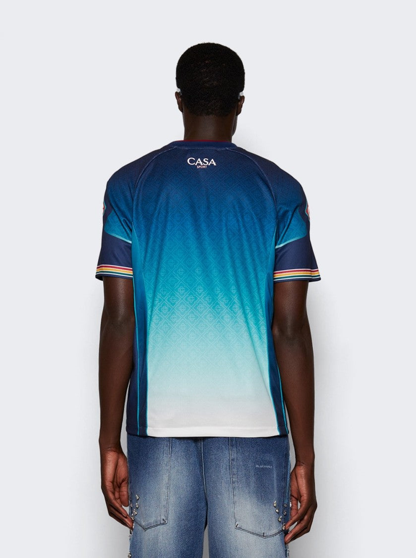 Casablanca Printed Football Top La Deesse Du Stade