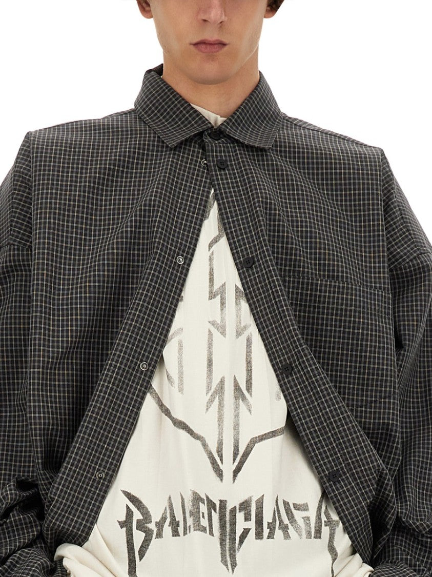 Balenciaga Relaxed Fit Oversized Outerwear Shirt