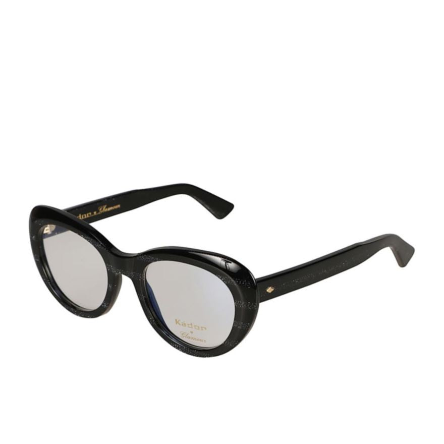 Kador Capri New-V Rounded Frame Sunglasses With Glossy Black Finish