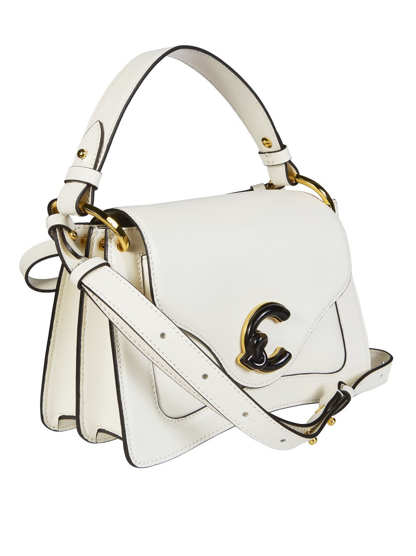 Coccinelle C-Me Calf Black Piping Handbag