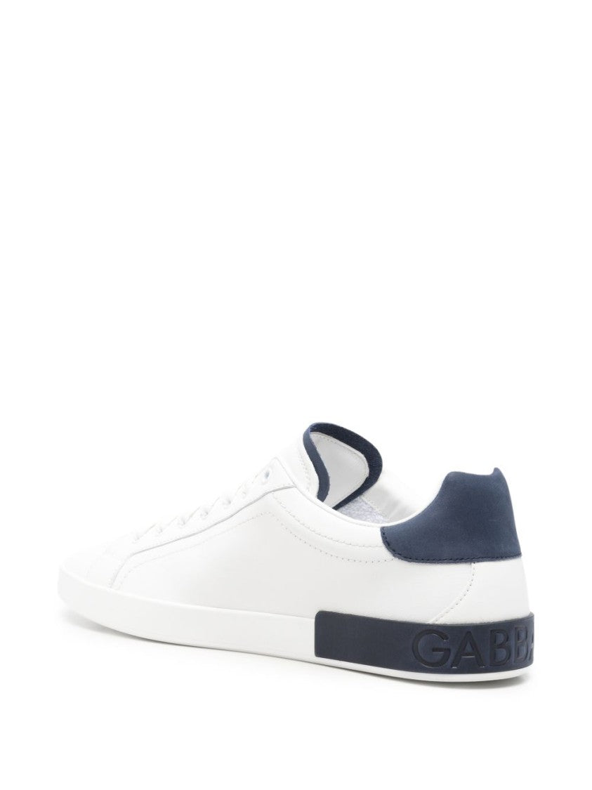 Dolce & Gabbana Minimalist Low-Top Sneakers With Contrasting Accents