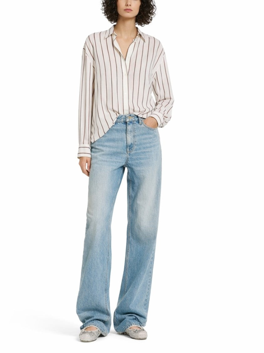 Gucci Striped Loose-Fit Silk Shirt