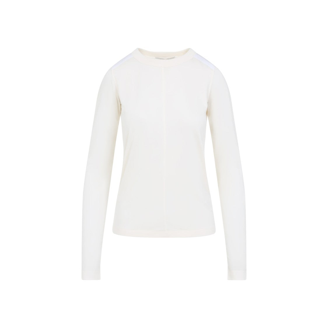 Phoebe Philo Crewneck Ivory Lyocell Top